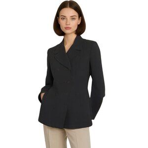 Jones New York Double Breasted Black  Blazer Size 8